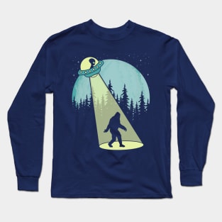 Sasquatch Ufo Long Sleeve T-Shirt